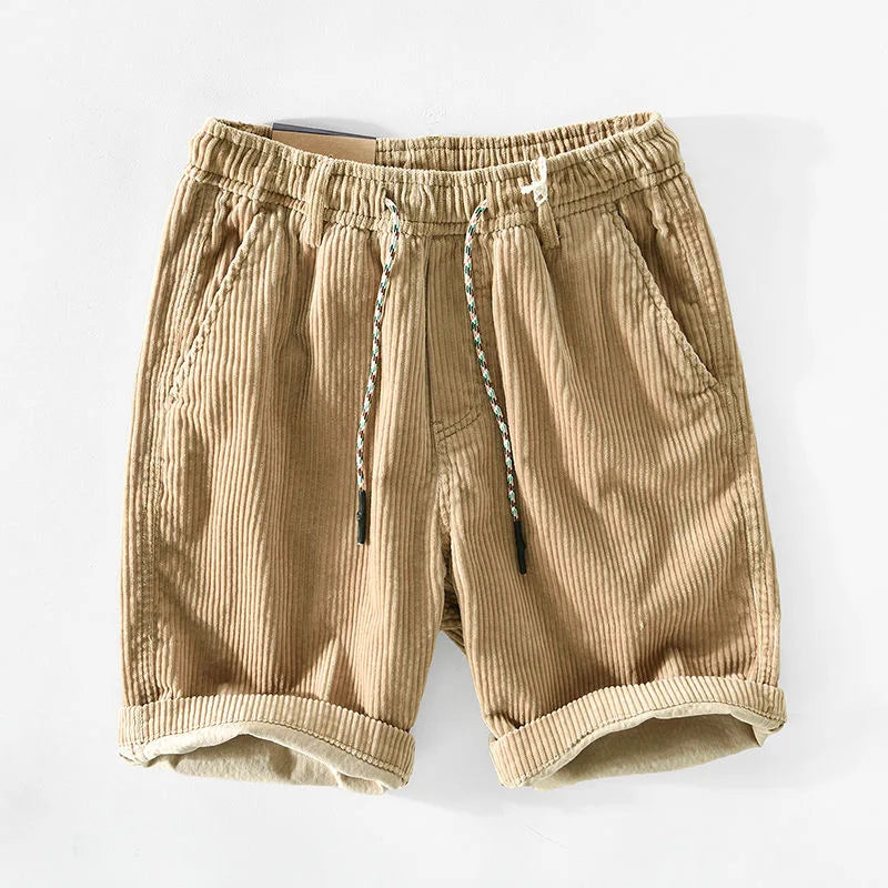 Fabiano | Eleganti Pantaloncini Uomo in Velluto a Coste – Stile Vintage e Rilassato 1