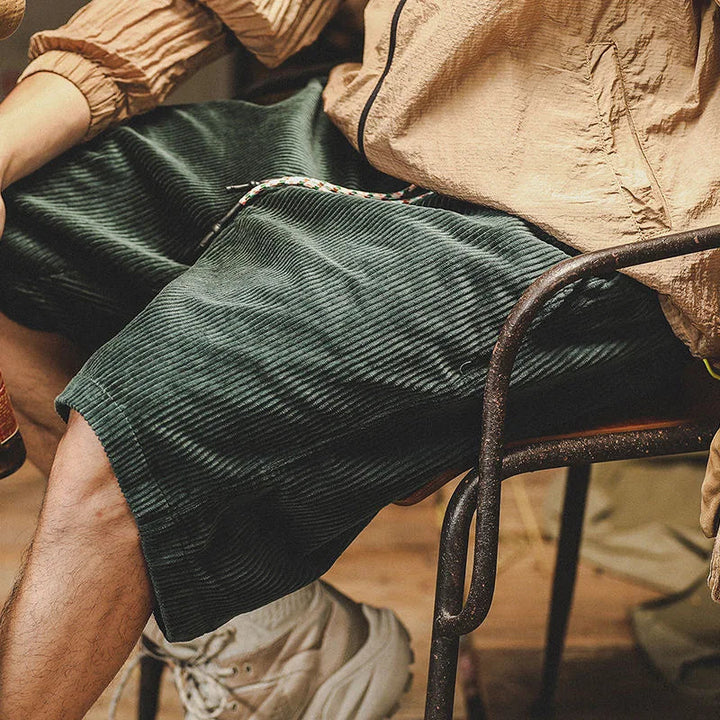 Fabiano | Eleganti Pantaloncini Uomo in Velluto a Coste – Stile Vintage e Rilassato 2