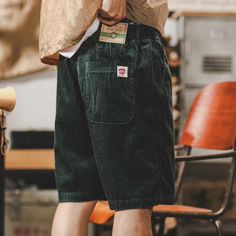 Fabiano | Eleganti Pantaloncini Uomo in Velluto a Coste – Stile Vintage e Rilassato 4