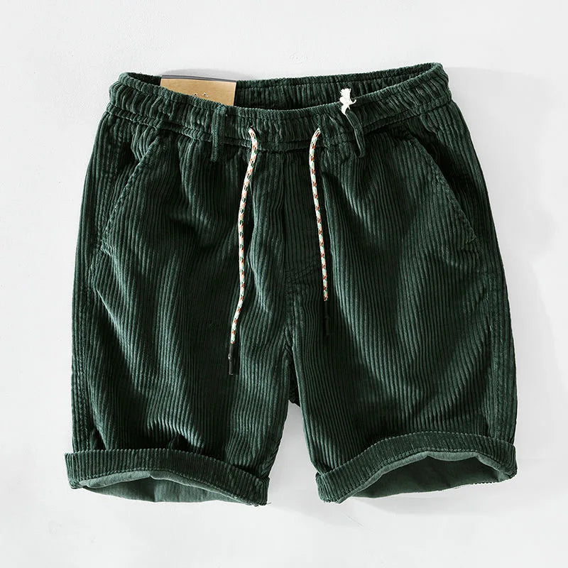 Fabiano | Eleganti Pantaloncini Uomo in Velluto a Coste – Stile Vintage e Rilassato 6