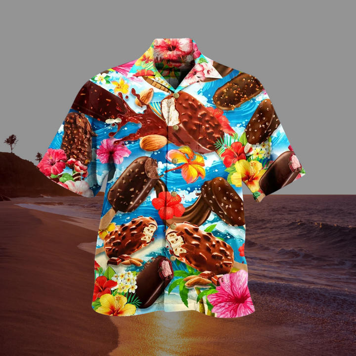 Finn | Magliette Uomo Estive – Leggera, Traspirante &amp; Con Stampa Gelato 1