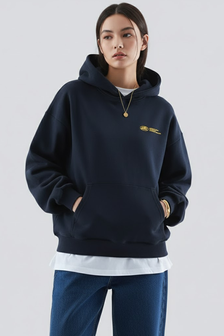 Fiona | Felpa con cappuccio da donna con stampa frontale e design pullover 0