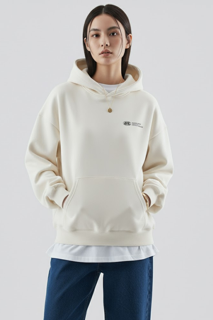 Fiona | Felpa con cappuccio da donna con stampa frontale e design pullover 5