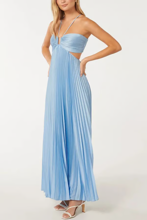 Fiora | Abito Maxi Elegante Scollo Americano Estivo Fluido Comfortabile 3