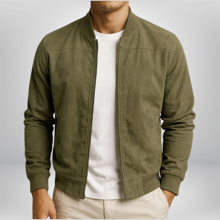 Fiorenzo | Bomber Pelle Uomo Elegante Moderno Fit Casual 2