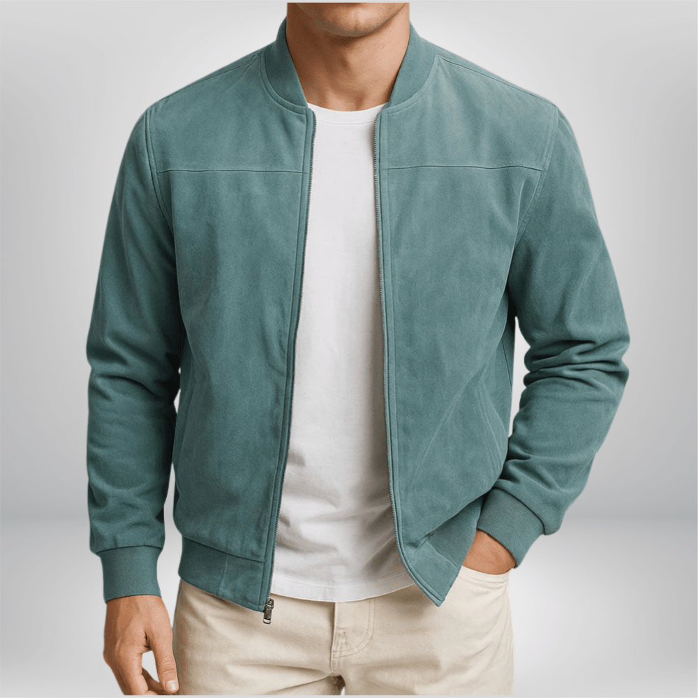 Fiorenzo | Bomber Pelle Uomo Elegante Moderno Fit Casual 3