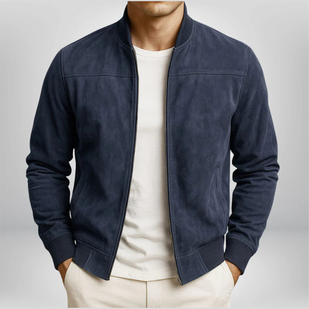 Fiorenzo | Bomber Pelle Uomo Elegante Moderno Fit Casual 5