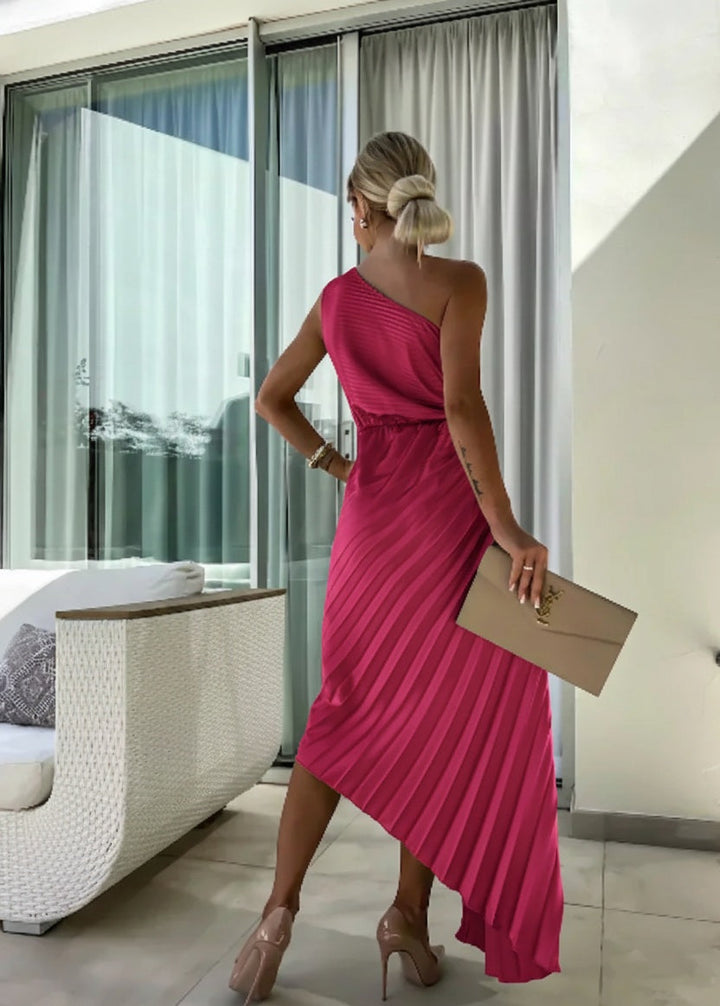 Fiorina | Abito da Sposa Monospalla Midi Elegante Floreale Casual 1
