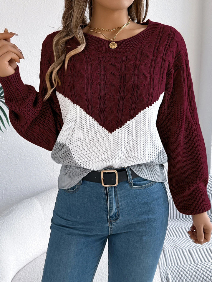 Flora | Maglione con cuciture a spina di pesce 6
