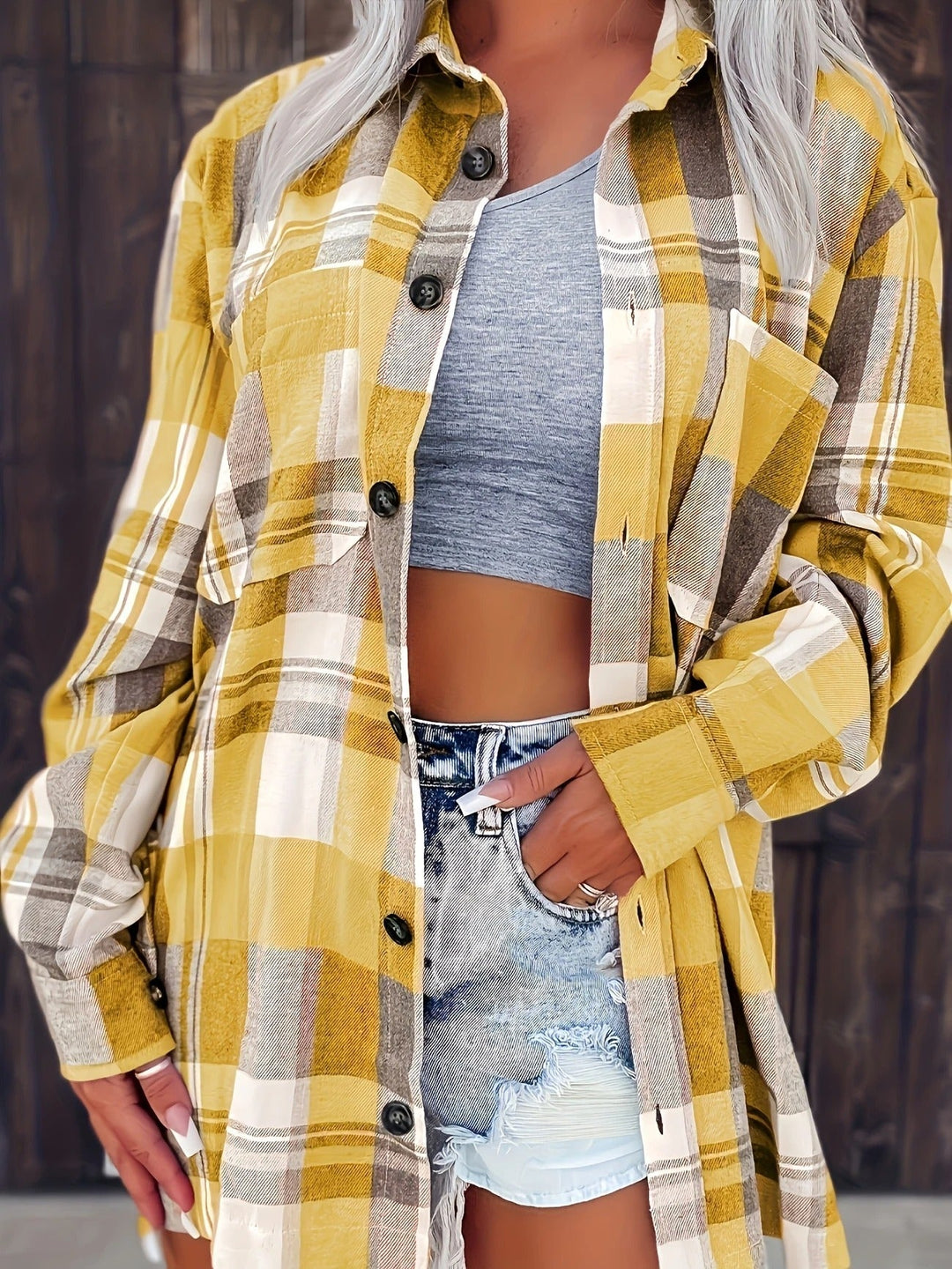 Freya | Camicia Donna Oversize in Flanella – Chic, Comoda e Versatile 1