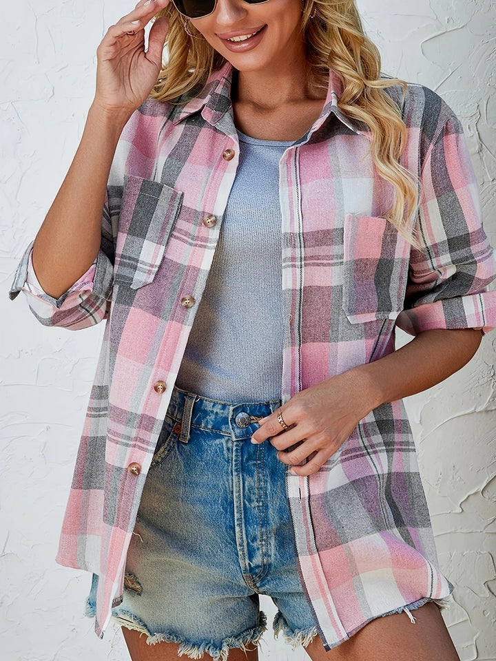 Freya | Camicia Donna Oversize in Flanella – Chic, Comoda e Versatile 7