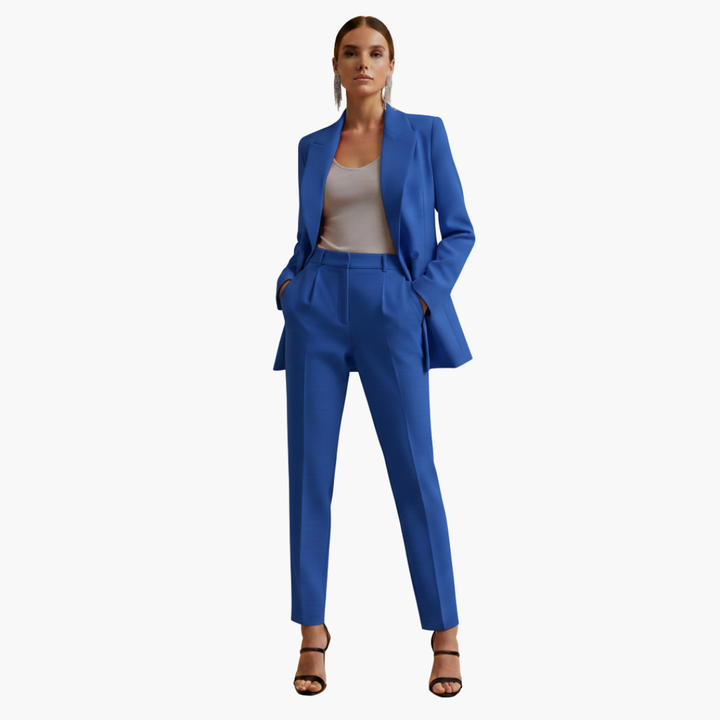 Freyja | Elegante Completo Blazer Doppiopetto per Donne – Nero, Sofisticato &amp; Versatile 5