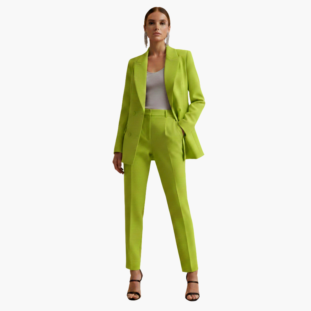 Freyja | Elegante Completo Blazer Doppiopetto per Donne – Nero, Sofisticato &amp; Versatile 6