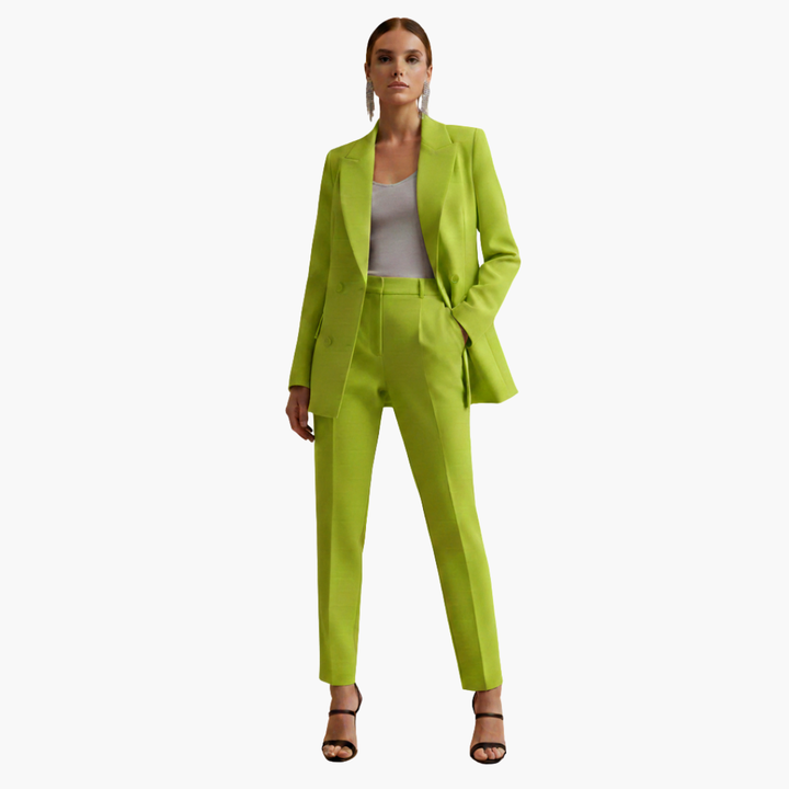 Freyja | Elegante Completo Blazer Doppiopetto per Donne – Nero, Sofisticato &amp; Versatile 6