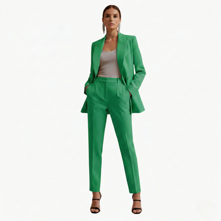 Freyja | Elegante Completo Blazer Doppiopetto per Donne – Nero, Sofisticato &amp; Versatile 7