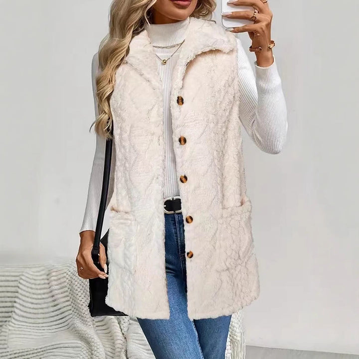 Gilet da donna con morbida imbottitura in piuma d'oca 0