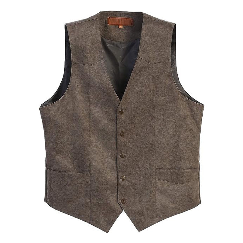 Gilet da donna in ecopelle di alta qualità dal taglio elegante, Drune 2