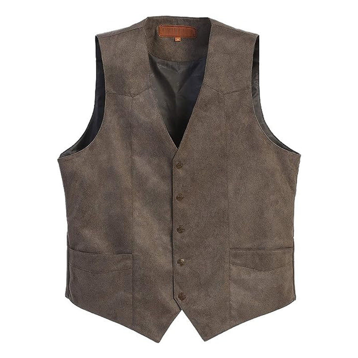 Gilet da donna in ecopelle di alta qualità dal taglio elegante, Drune 2