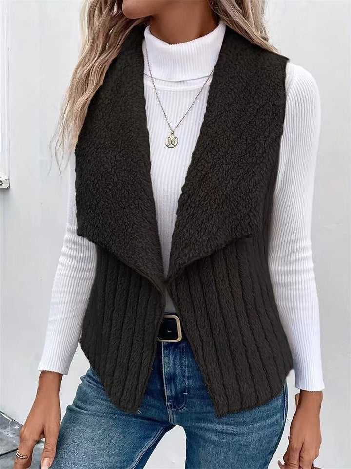 Gilet da donna in morbida pelliccia sintetica Drune 10