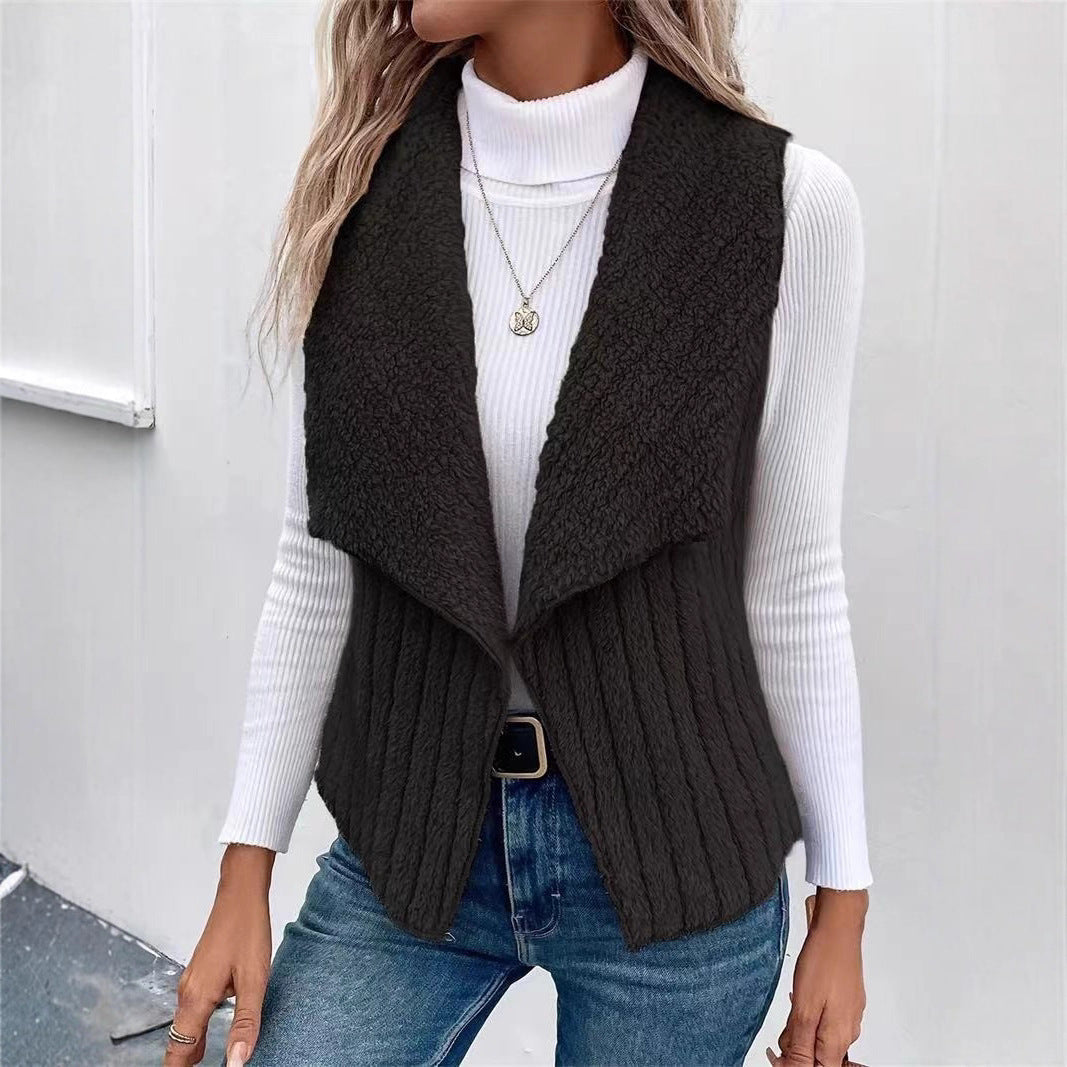 Gilet da donna in morbida pelliccia sintetica Drune 2