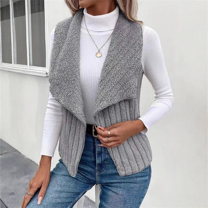 Gilet da donna in morbida pelliccia sintetica Drune 3