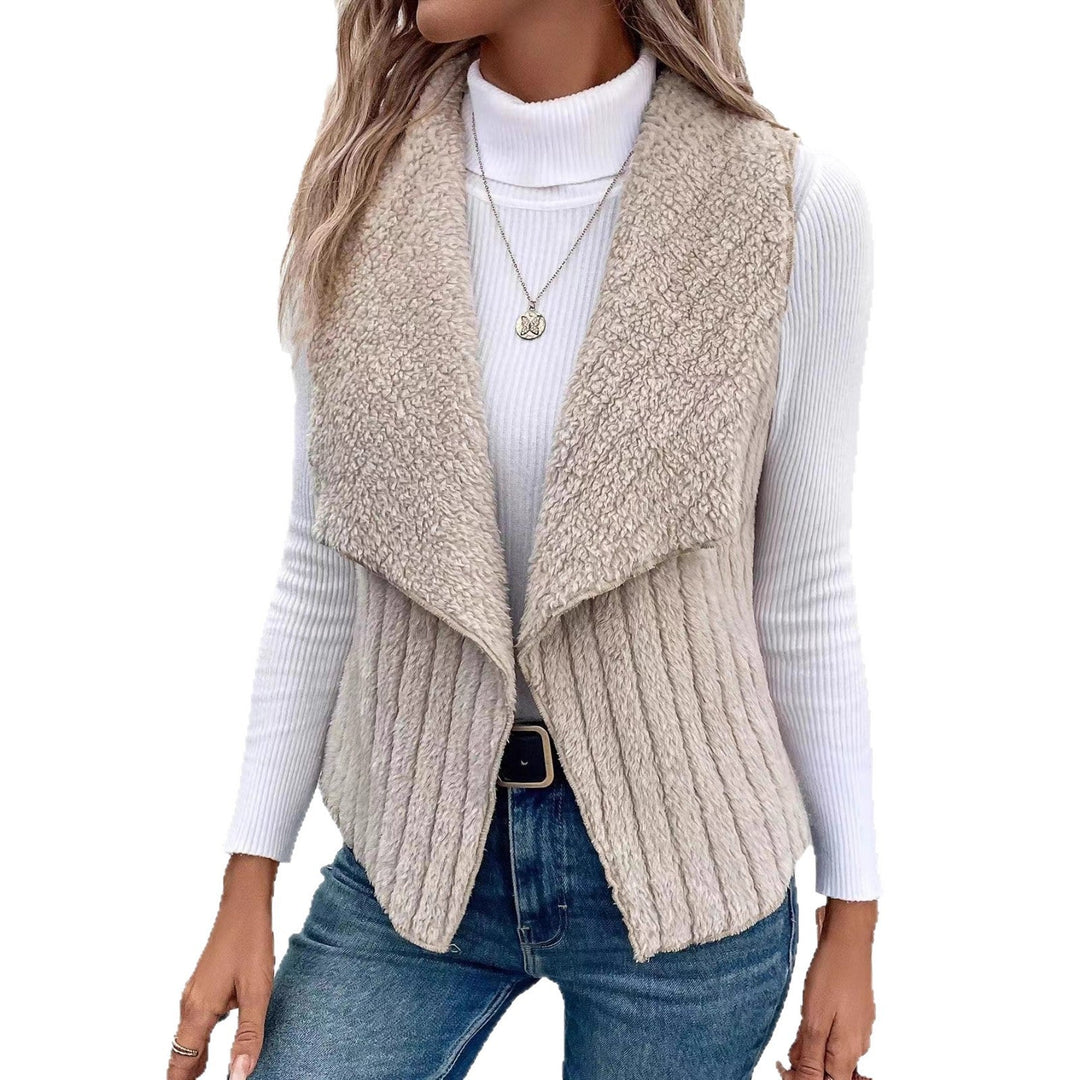 Gilet da donna in morbida pelliccia sintetica Drune 5