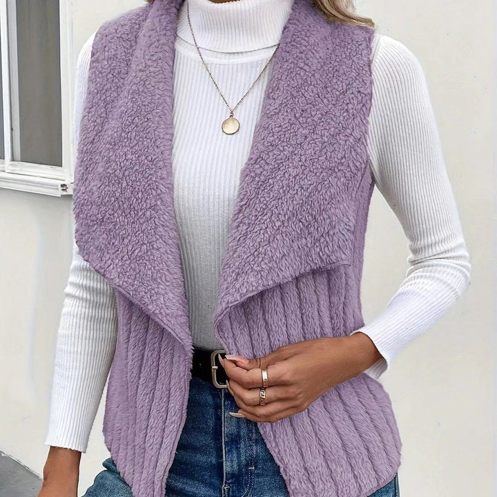 Gilet da donna in morbida pelliccia sintetica Drune 7