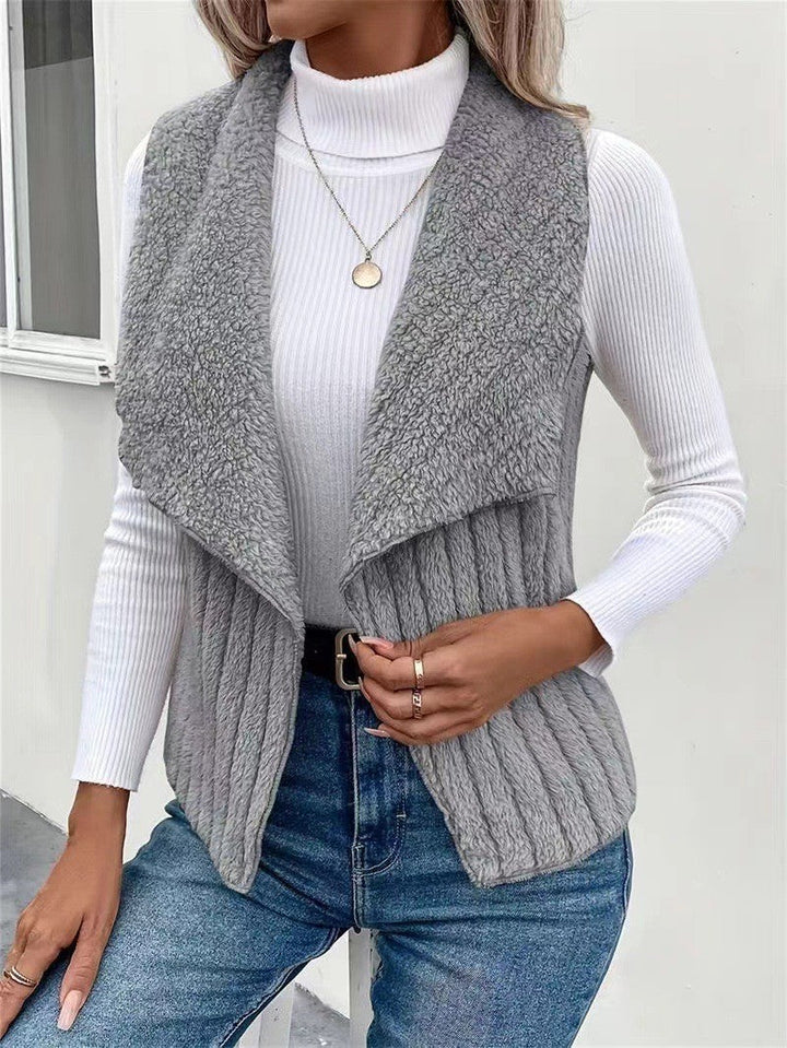 Gilet da donna in morbida pelliccia sintetica Drune 8