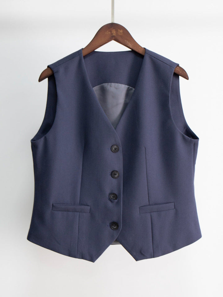 Gilet elegante da donna dal taglio comodo, imbottito in piuma 0