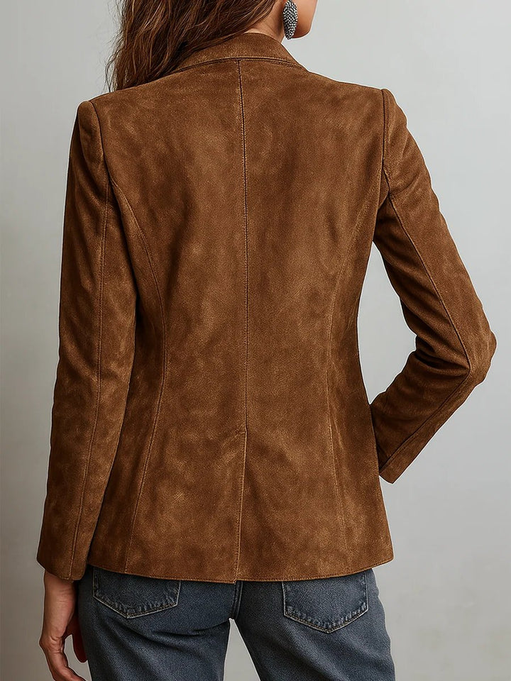 Giovanna | Elegante Blazer Donna in Finta Pelle - Vestibilità Su Misura e Design Versatile 2