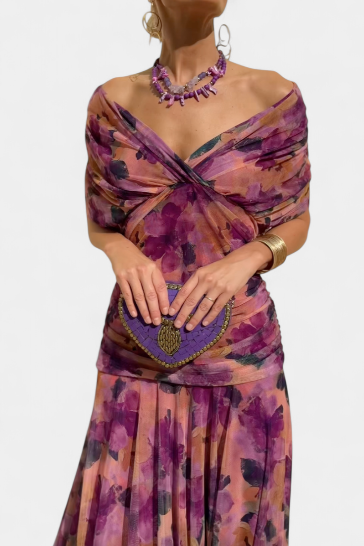 Giovanna | Elegante Maxi Abito Floreale per Occasioni Speciali 2
