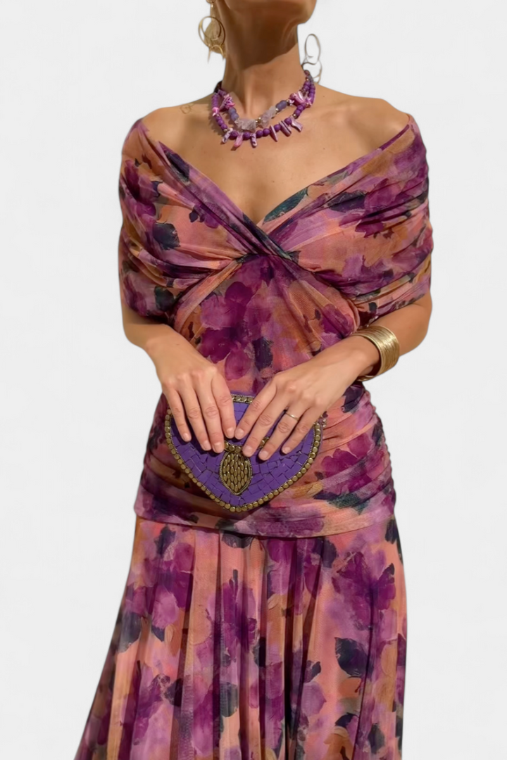 Giovanna | Elegante Maxi Abito Floreale per Occasioni Speciali 2