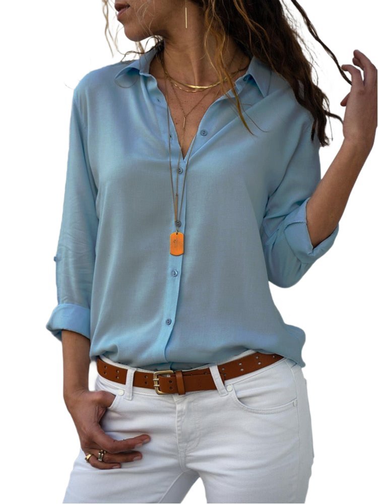 Giovanna | Elegante e Comoda Camicia a Maniche Lunghe in Cotone 0
