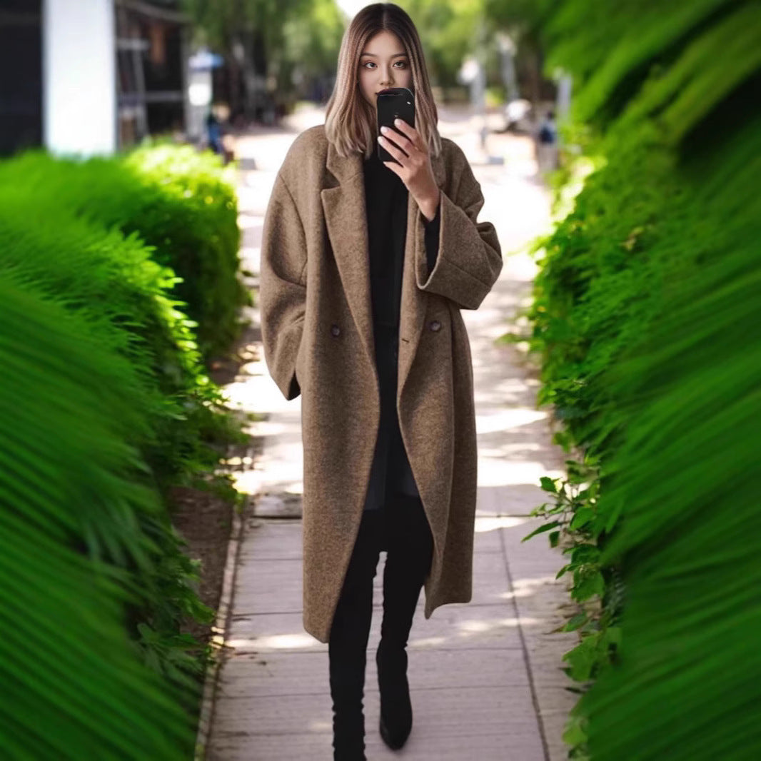 Giulia | Cappotto Donna Lungo – Elegante, Caldo & Versatile in Nero e Bianco 2