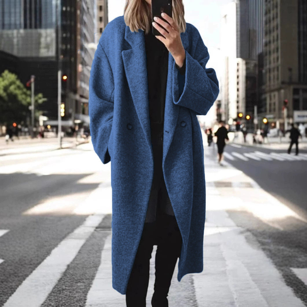 Giulia | Cappotto Donna Lungo – Elegante, Caldo & Versatile in Nero e Bianco 4