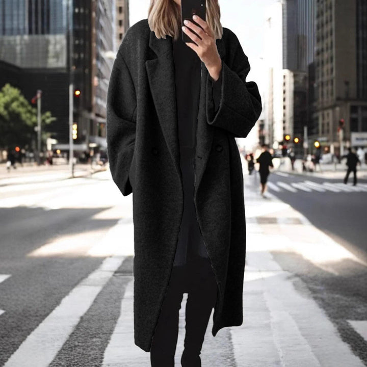 Giulia | Cappotto Donna Lungo – Elegante, Caldo & Versatile in Nero e Bianco 7