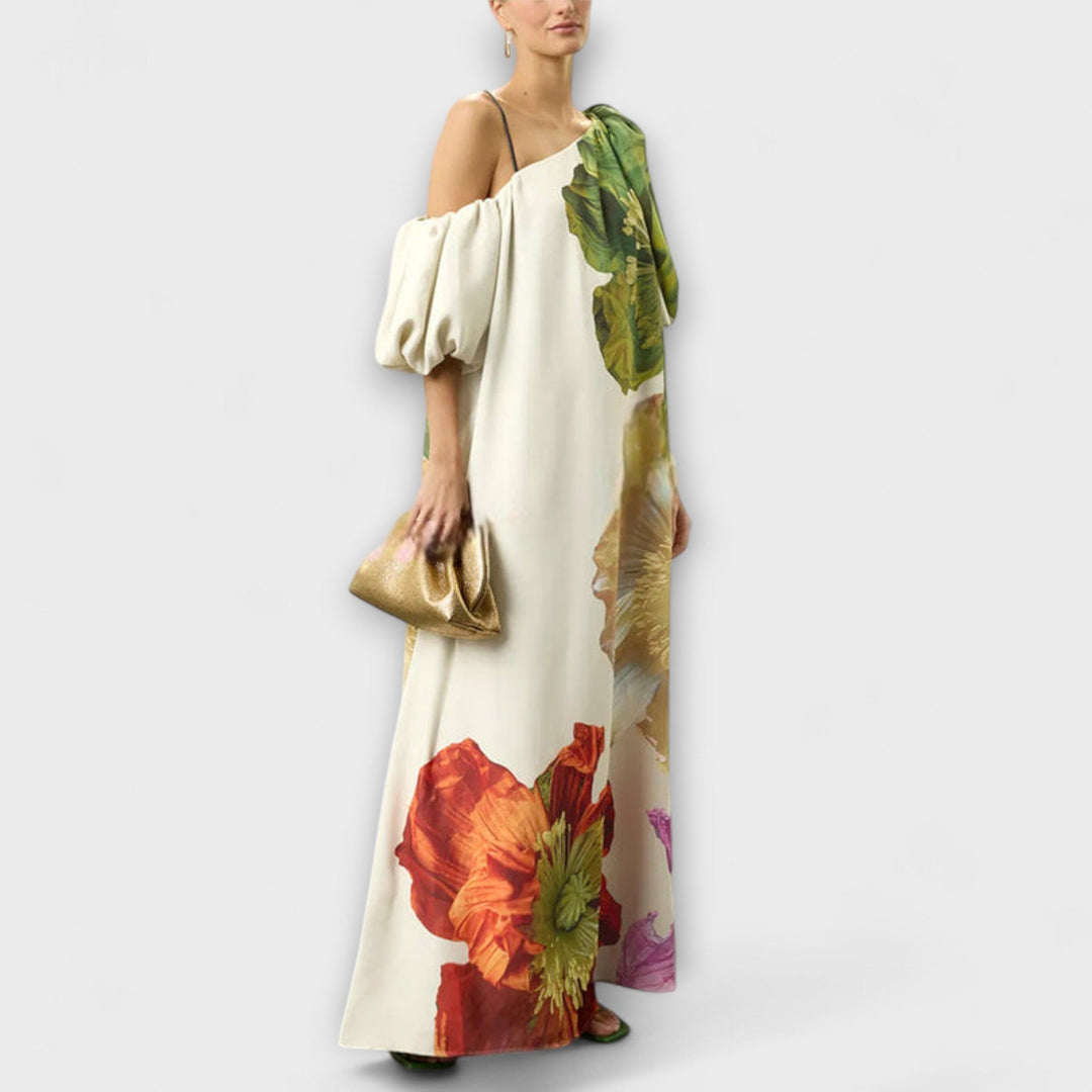 Giulia | Elegante Abito Lungo Estivo Floreale per Donna - Comfort e Stile per le Giornate Calde 2