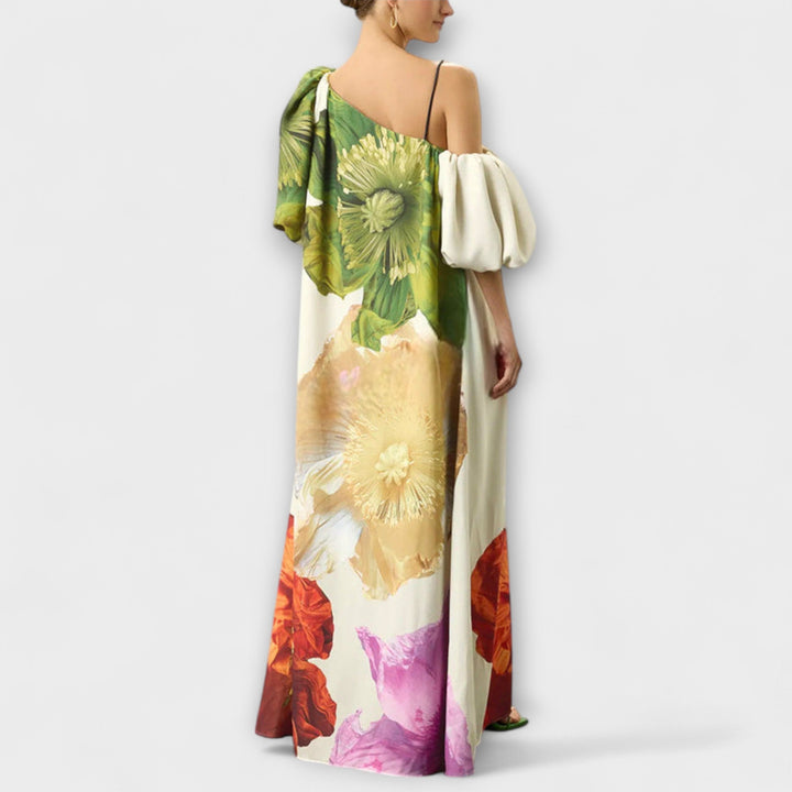 Giulia | Elegante Abito Lungo Estivo Floreale per Donna - Comfort e Stile per le Giornate Calde 4
