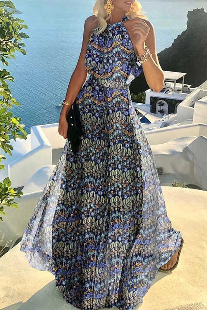 Giulia | Elegante Maxi Abito Estivo con Scollo all'Americana per Donna – Fluido e Comodo 2