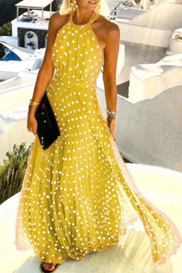 Giulia | Elegante Maxi Abito Estivo con Scollo all'Americana per Donna – Fluido e Comodo 5