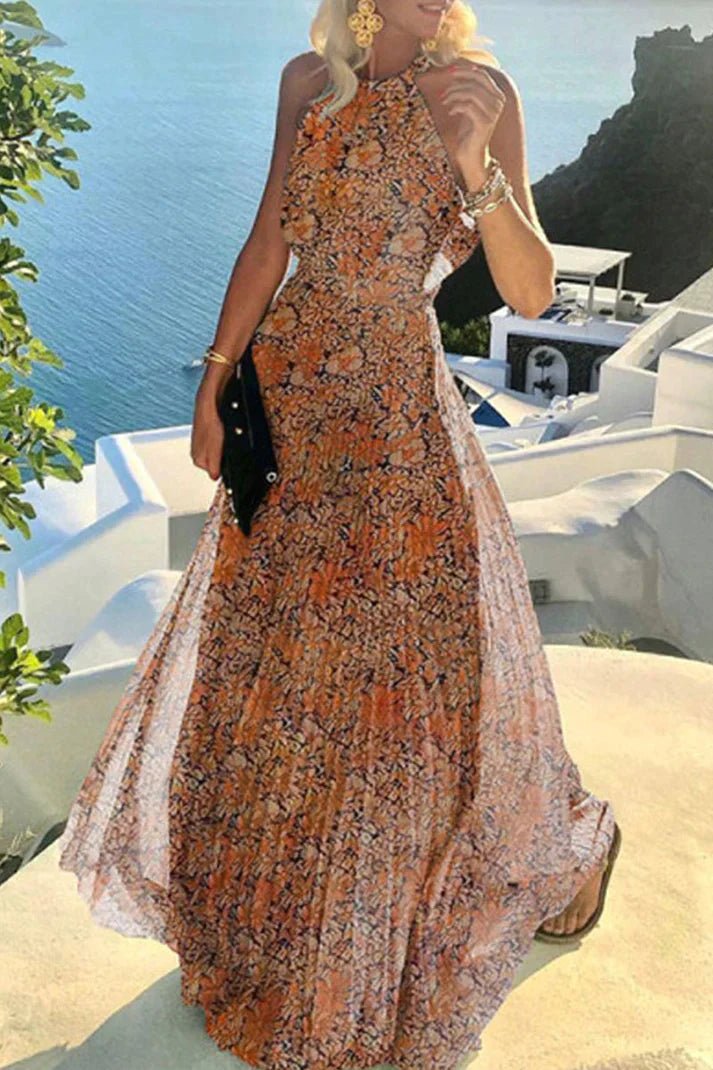 Giulia | Elegante Maxi Abito Estivo con Scollo all'Americana per Donna – Fluido e Comodo 6