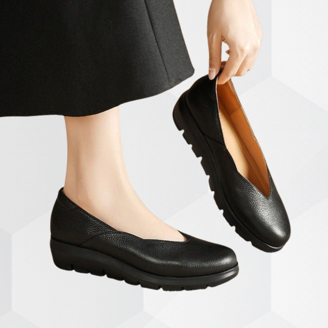 Giulia | Eleganti e Comode Ballerine Donna in Pelle Ortopediche 1