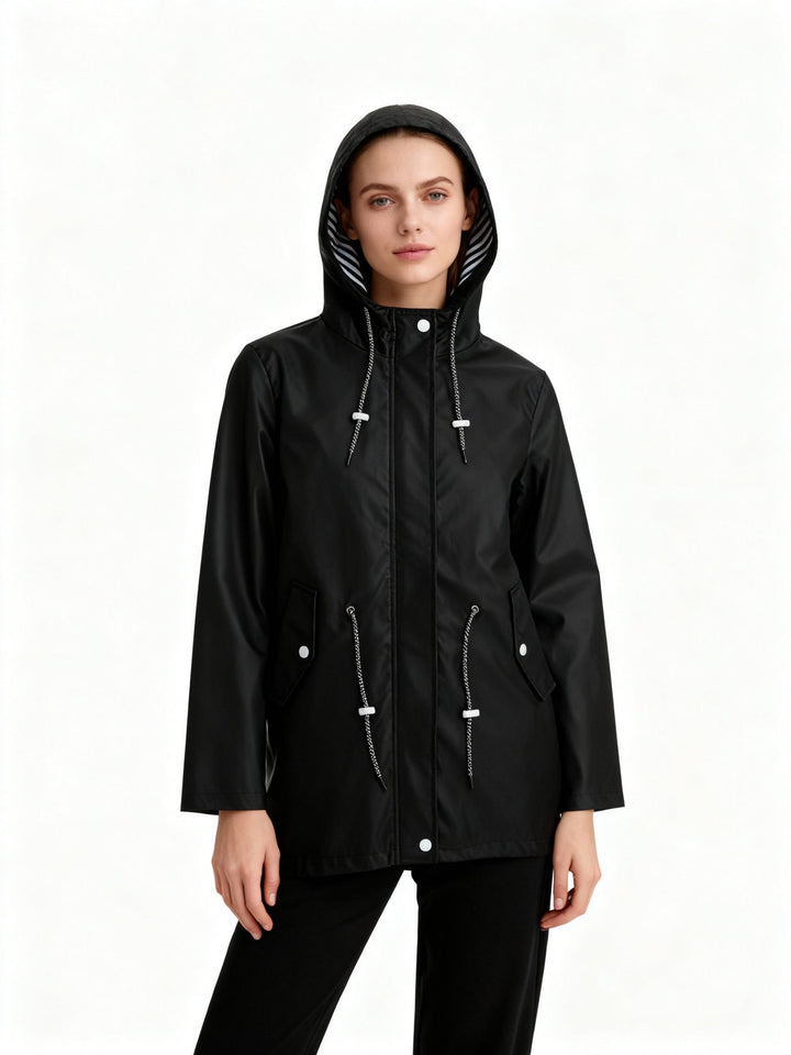 Giulia | Giacca Antipioggia Donna Impermeabile Ampia Vestibilità Casual 3