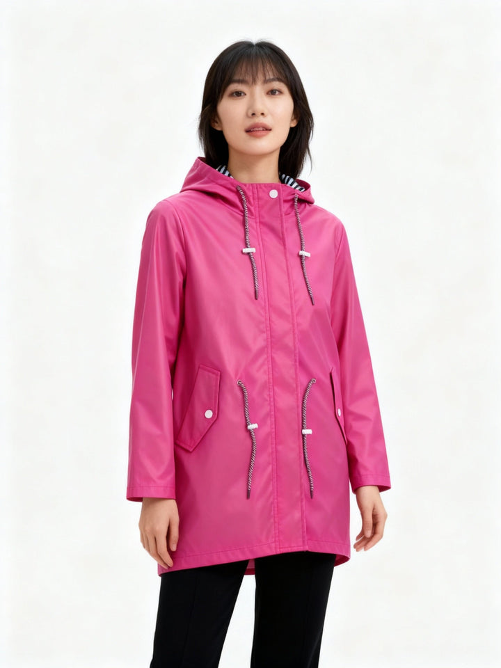 Giulia | Giacca Antipioggia Donna Impermeabile Ampia Vestibilità Casual 4