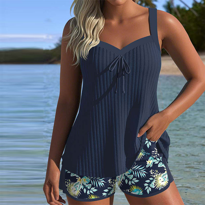 Giulia | Tankini Donna Elegante Modellante Estivo Comodo con Pantaloncini 0