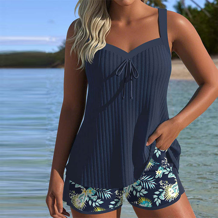 Giulia | Tankini Donna Elegante Modellante Estivo Comodo con Pantaloncini 0