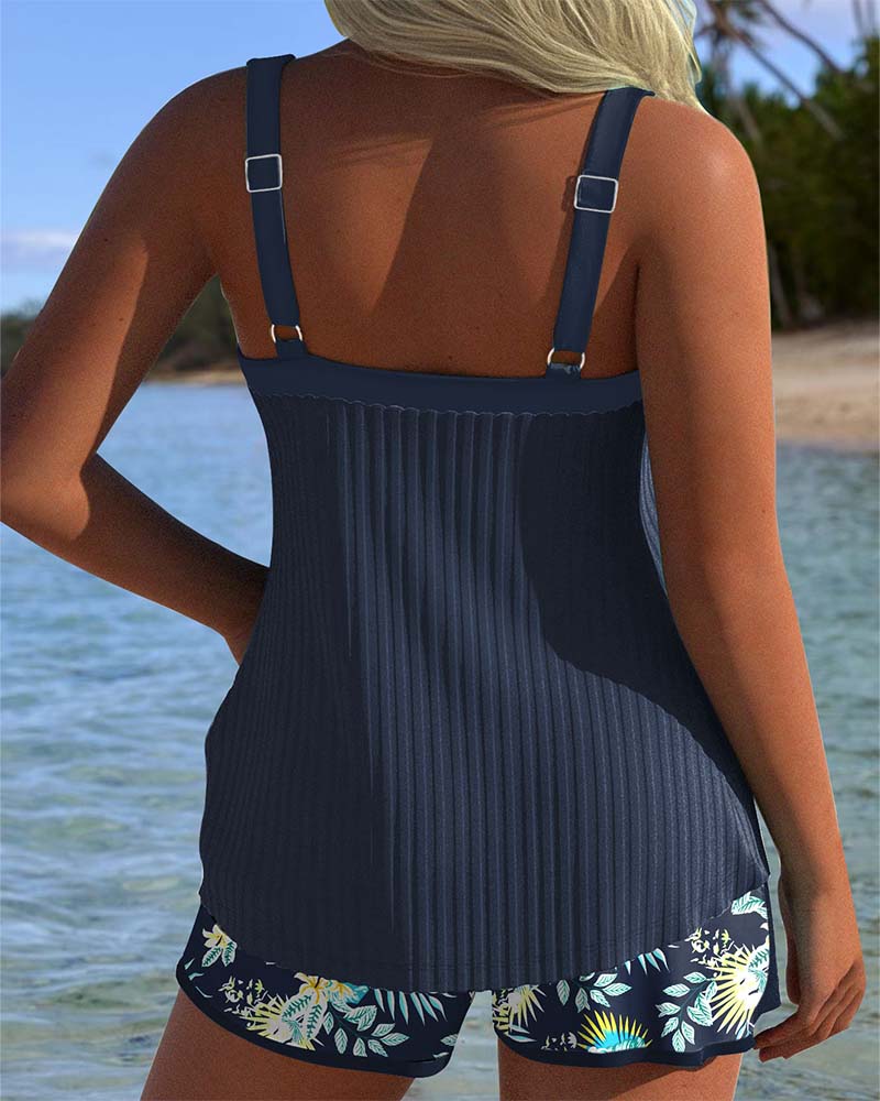 Giulia | Tankini Donna Elegante Modellante Estivo Comodo con Pantaloncini 1