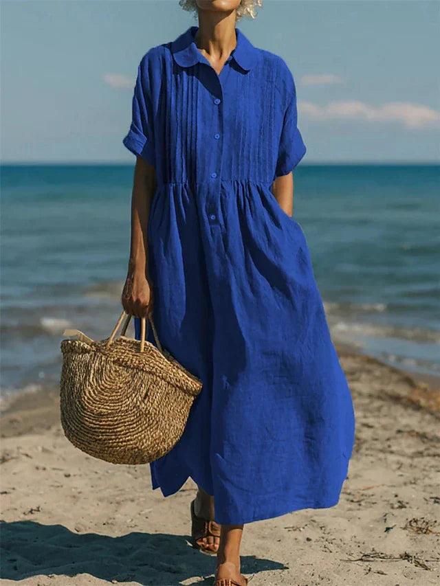 Giulia | Vestiti Eleganti Donna Abito Chemisier Estivo Leggero Femminile 2