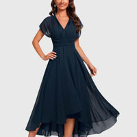 Beatrice | Abito a portafoglio midi elegante e versatile