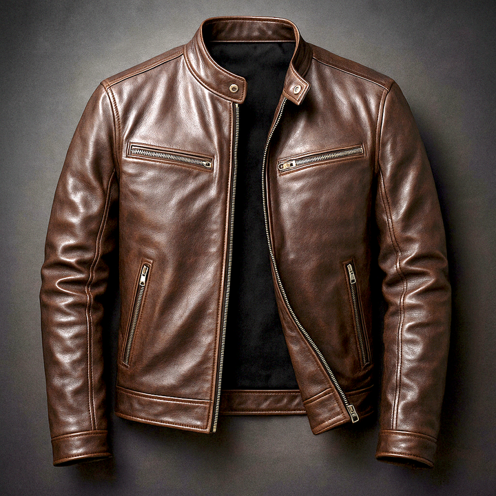 Giuliano | Giacca Pelle Uomo Vintage Premium – Elegante e Resistente 2